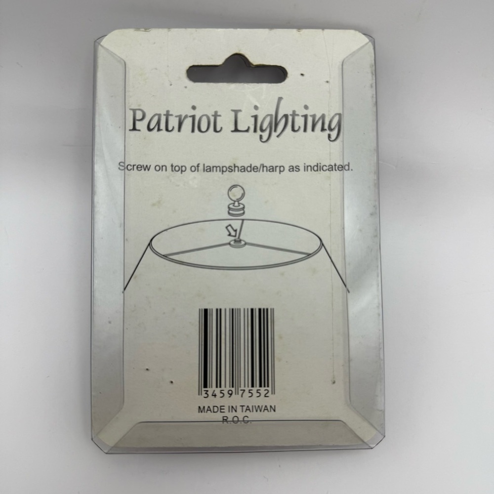 Patriot Lighting Lamp Shade Decorative Finial Stack Of Books Topper Brass Base - Picture 5 of 6